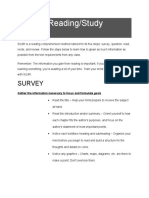 SQ3R - Reading/Study System: Survey