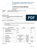 Fat Acceptance Test Report