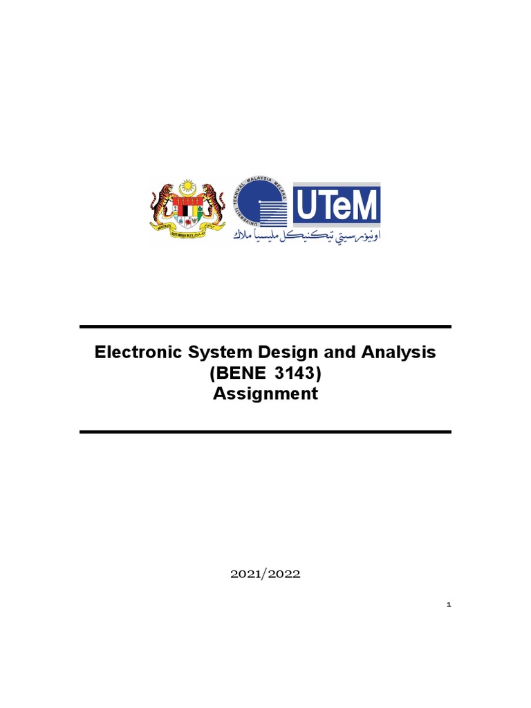 Electronic Circuit Design Assignment | PDF | Amplifier | Direct Current