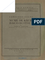 Consideraţiuni Asupra Unor Nume de Râuri Daco-Scitice Şedinta de La 28 Aprilie 1922