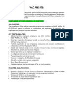 Vacancies: Compliance Officer (Grade 6) - 29 Positions Job Purpose