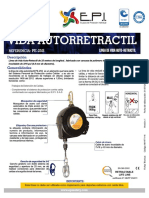 Pe-25s Linea de Vida Auto-Retractil