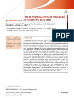 Effect of Cooling Rate On Microstructure and Mechanical Properties of A Low-Carbon Low-Alloy Steel