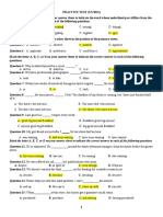 Mark The Letter A, B, C, or D On Your Answer Sheet To Indicate The Correct Answer To Each of The Following Questions