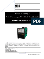 Manual de Operações MaxxiTIG 200P AC DC Ver1.2