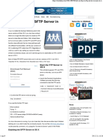 Start An FTP or SFTP Server in Mac OS X