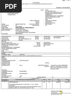 Commercial Invoice