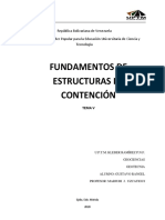 Tema v. Fundamentos de Estructuras de Contención.
