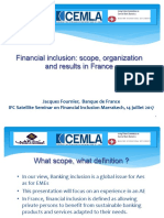 Financial Inclusion: Scope, Organization and Results in France