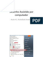 Aula # 2 Desenho Assistido Por Computador, Autodesk Inventor