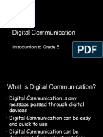 Digital Communication: Introduction To Grade 5