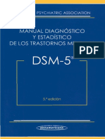 DSM-5 Manual Diagnóstico y Estadístico de Los Trastornos Mentales