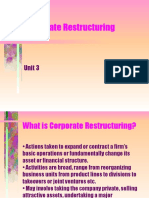 Corporate Restructuring: Unit 3