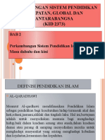 Bab 2 Perkembangan Sistem Pendidikan Islam Dulu Dan Kini