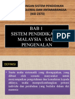 Bab 1 Sistem Pendidikan Di Malaysia