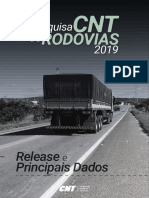 Pesquisa CNT de Rodovias 2019