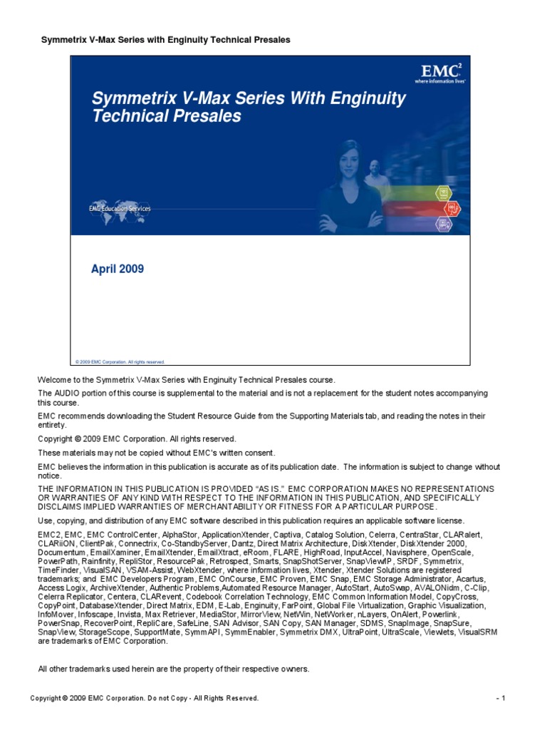 Symmetrix V Max Series With Enginuity | PDF