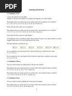 Counting and Patterns 1. Counting by Twos: M7 Class 6 Notes