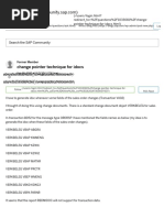 Change Pointer Technique For Idocs - SAP Community