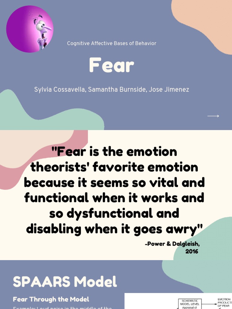 Fear And The Emotions Pdf Anxiety Emotions