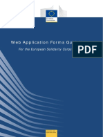 Web Application Forms Guidelines: For The European Solidarity Corps Programme 07/2020