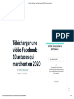 Comment Télécharger Une Vidéo Facebook en 2020 - 8 Astuces Gratuites