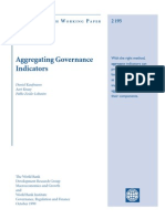 Aggregating Governance Indicators: P R W P 2 195