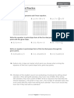 Additional Practice: Point-Slope Form