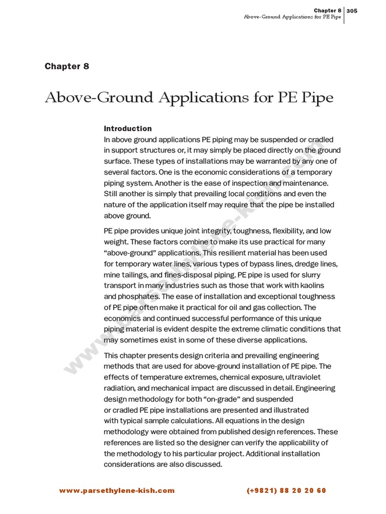 Chapter08Handbook of Polyethylene Pipe PDF Thermal Expansion Pipe (Fluid Conveyance)