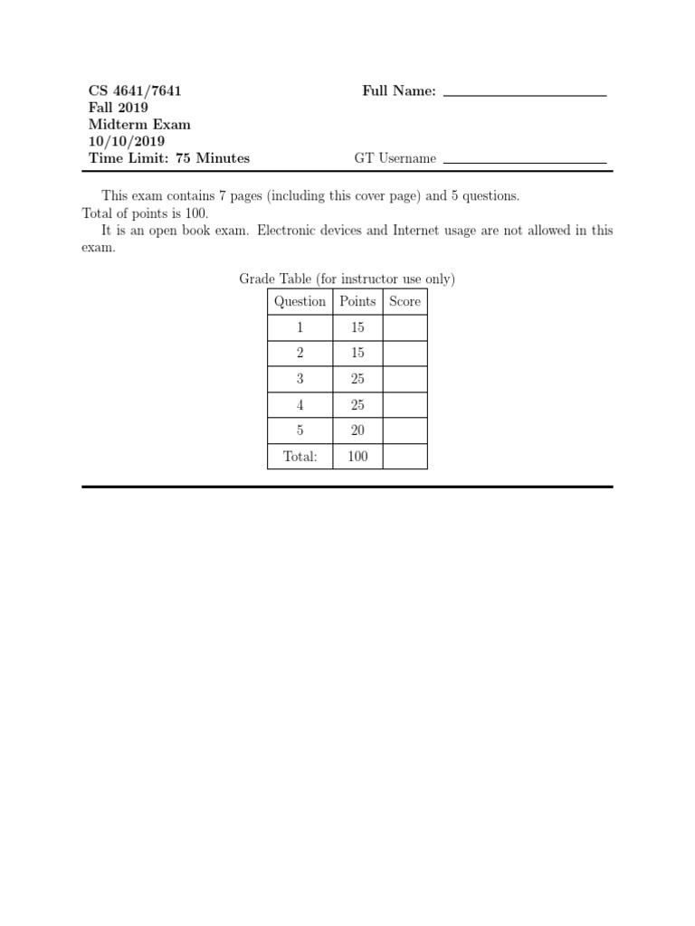 Midterm Exam Fall 2019 Solution PDF | PDF | Cluster Analysis | Applied ...