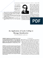 An Application Cyclic Coding Identification: Message