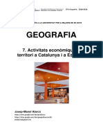 Geo Pau 25 Dossier 7 Activitats Econòmiques I Territori A Catalunya I A Espanya 18-19