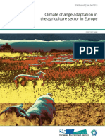 Climate Change Adaptation in The Agriculture Sector in Europe