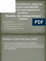 Integrasi Nasional Sebagai Salah Satu Parameter Persatuan Dan