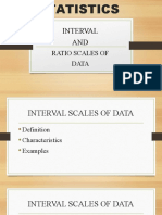 Interval and Ratio Scale