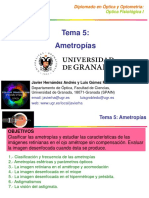 Ametropías: clasificación y características de la imagen retiniana