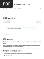 W3schools: CSS Margins