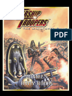 Skinnies Army Book (W/ Bookmarks & Errata) - Starship Troopers Miniatures Game