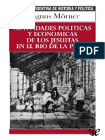Actividades Politicas y Economicas de Los Jesuitas en El Rio de La Plata