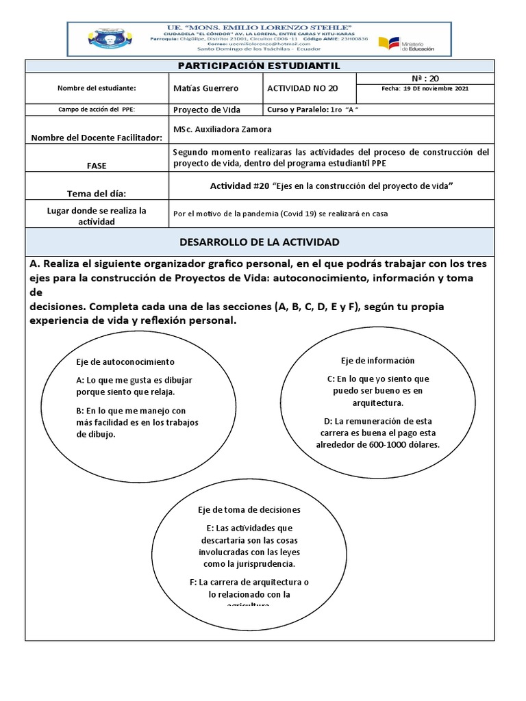 Actividad 20 | PDF | Crecimiento personal y profesional