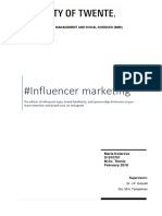 #Influencer Marketing: Faculty of Behavioural, Management and Social Sciences (BMS)