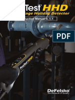 High Voltage Holiday Detector: Instruction Manual v. 1.1