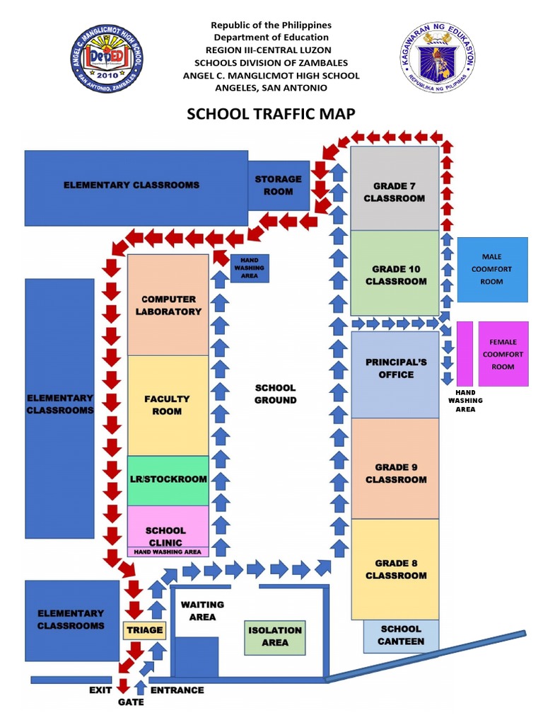 Zambales School Traffic Map Guide | PDF
