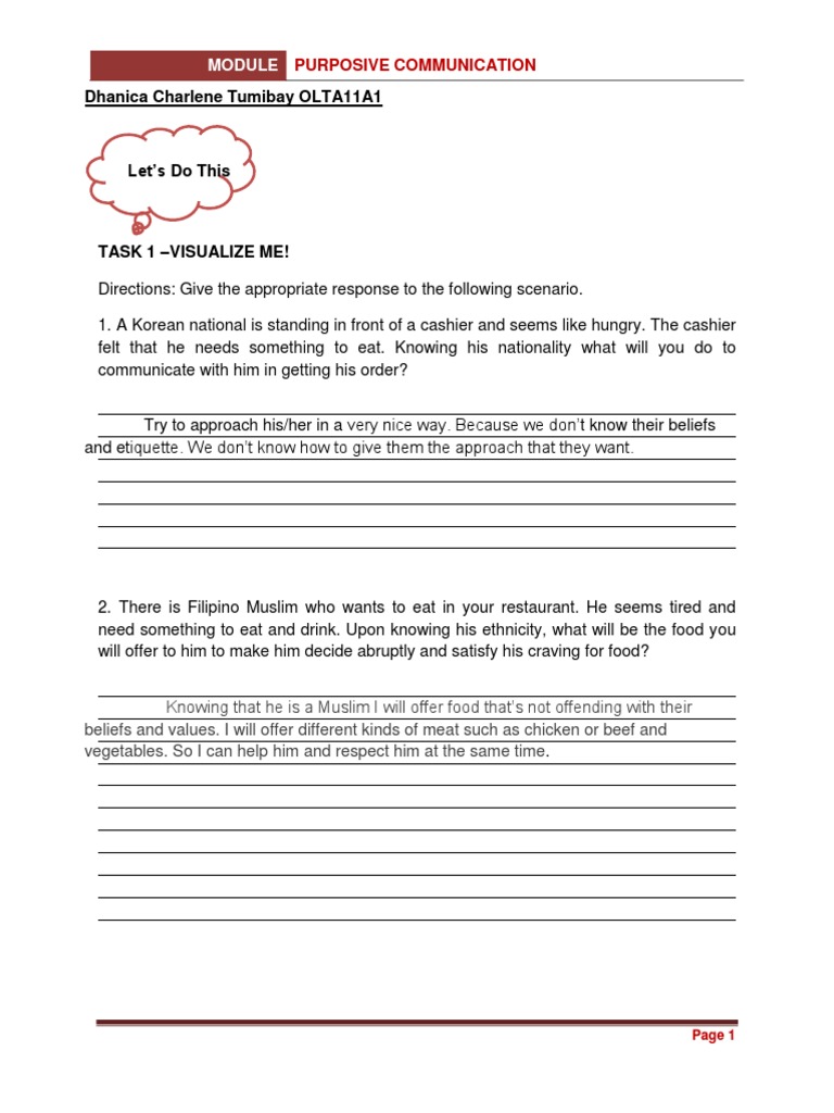 Activities Chapter 3 | PDF | Social Science | Self-Improvement