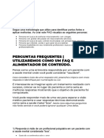 Estruturação FAQ - Persona - Visão e Jornada Do Paciente Começa Por Aqui