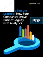Analytics Lessons Learned:: How Four Companies Drove Business Agility With Analytics