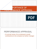 Importance of Performance Appraisal