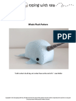 Typing With Tea: Whale Plush Pattern
