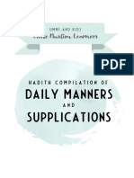 Daily Manners and Supplications for Kids