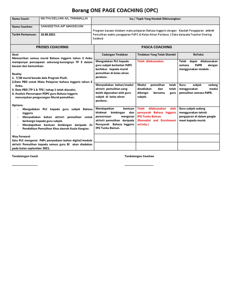 OPC PLaN BI | PDF